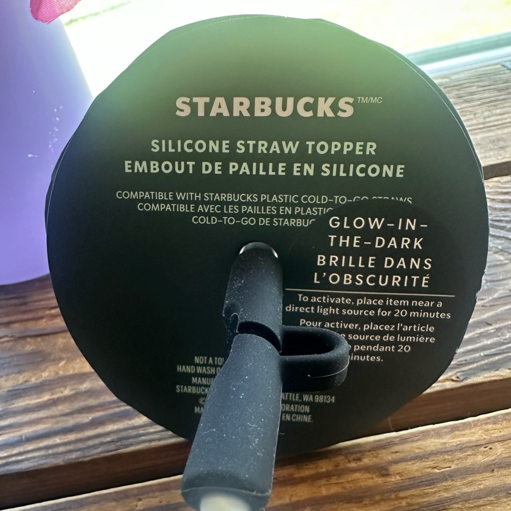 Starbucks Halloween 2025 Midnight Glow-in-the-Dark, Moth Straw Topper - New - Picture 7 of 9